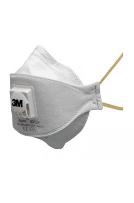 [3M 原廠獨立包裝] 3M™ Aura™ FFP1 拋棄式帶呼氣閥口罩 9312+ (1個) 附送2個口罩用透明膠袋